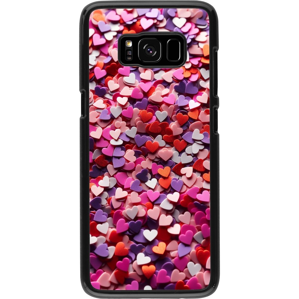Samsung Galaxy S8 Case Hülle - Valentin 2025 Konfetti