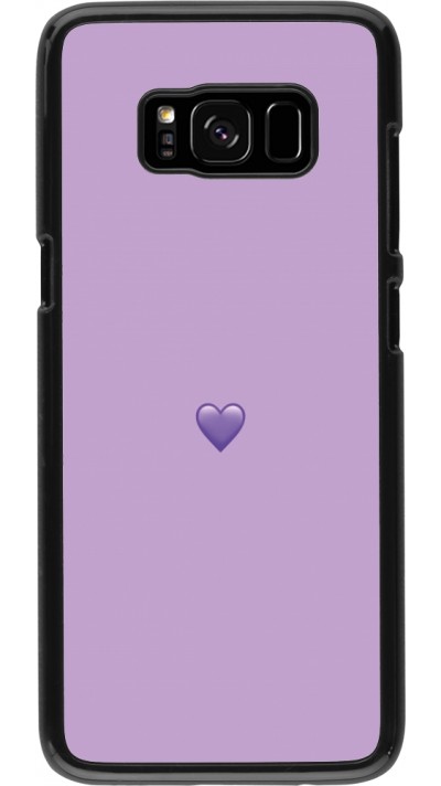 Samsung Galaxy S8 Case Hülle - Valentine 2023 purpule single heart