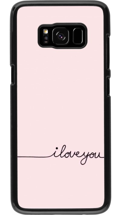 Samsung Galaxy S8 Case Hülle - Valentine 2023 i love you writing