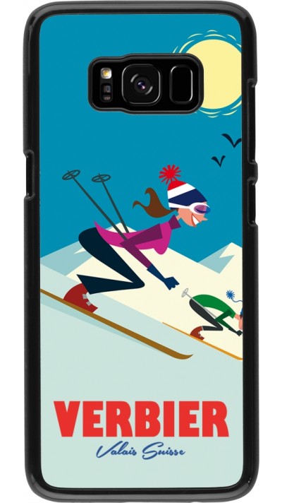 Samsung Galaxy S8 Case Hülle - Verbier Ski Downhill