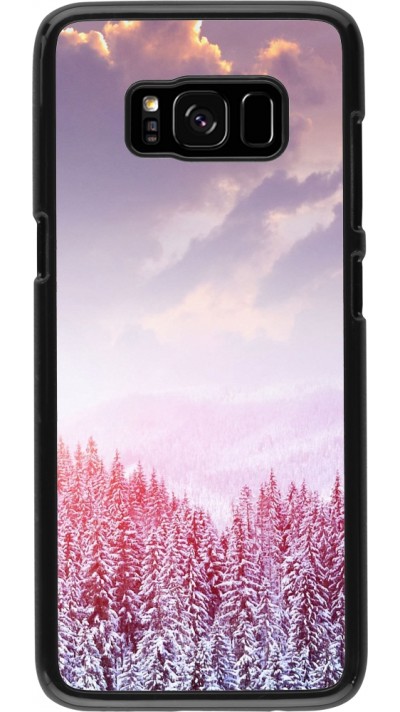 Samsung Galaxy S8 Case Hülle - Winter 22 Pink Forest