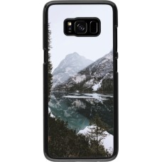Coque Samsung Galaxy S8 - Winter 22 snowy mountain and lake