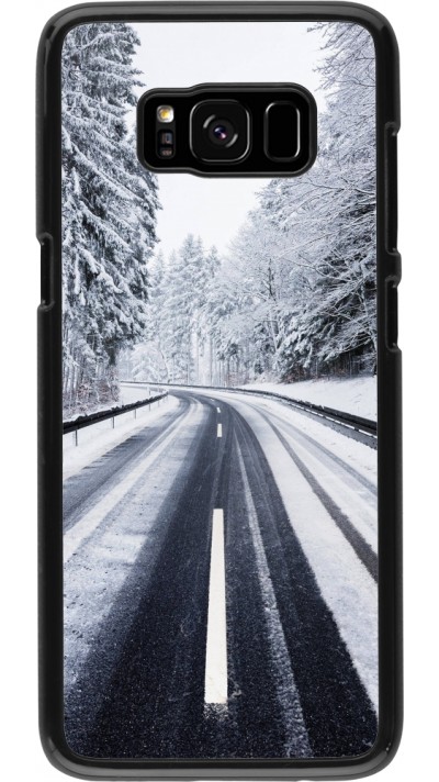 Samsung Galaxy S8 Case Hülle - Winter 22 Snowy Road