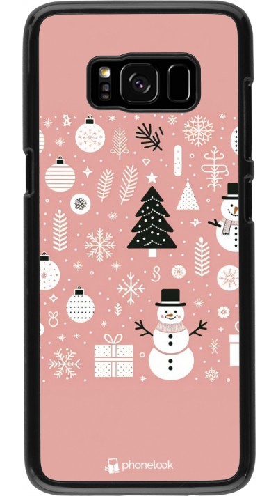 Samsung Galaxy S8 Case Hülle - Weihnachten 2024 Rose Schneemann Weihnachten
