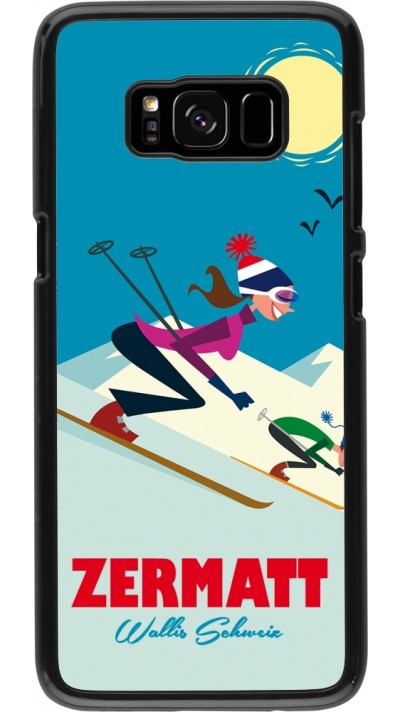 Samsung Galaxy S8 Case Hülle - Zermatt Ski Downhill