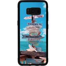 Hülle Samsung Galaxy S8 - Silikon schwarz Cool Cities Directions