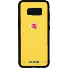 Samsung Galaxy S8 Case Hülle - Silikon schwarz Kolumbien 2026 personalisierbares Fussballtrikot