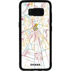 Samsung Galaxy S8 Case Hülle - Silikon schwarz Ghana 2026 personalisierbares Fussballtrikot