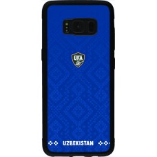 Samsung Galaxy S8 Case Hülle - Silikon schwarz Usbekistan 2026 personalisierbares Fussballtrikot