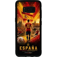 Samsung Galaxy S8 Case Hülle - Silikon schwarz Fussball Espanien splash 2026