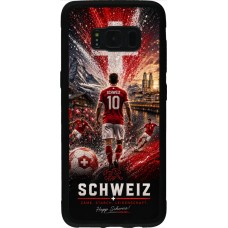 Samsung Galaxy S8 Case Hülle - Silikon schwarz Fussball Schweiz splash 2026