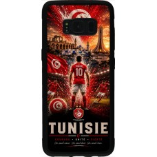 Samsung Galaxy S8 Case Hülle - Silikon schwarz Fussball Tunesien splash 2026