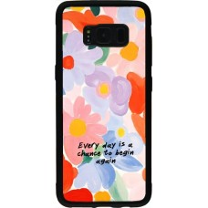Samsung Galaxy S8 Case Hülle - Silikon schwarz Every day is a chance Spring 2026