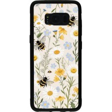 Coque Samsung Galaxy S8 - Silicone rigide noir Pattern bees Spring 2026
