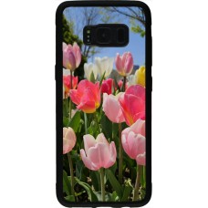 Samsung Galaxy S8 Case Hülle - Silikon schwarz Tulips Spring 2026