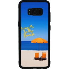 Samsung Galaxy S8 Case Hülle - Silikon schwarz Summer 2025 Bring me to the beach