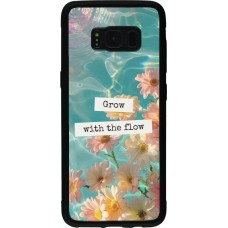 Samsung Galaxy S8 Case Hülle - Silikon schwarz Summer 2025 Grow with the flow
