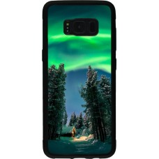 Coque Samsung Galaxy S8 - Silicone rigide noir Winter 22 Northern Lights