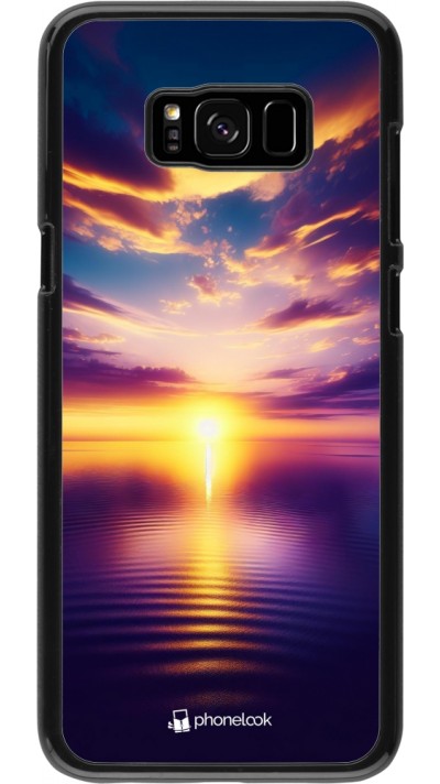 Samsung Galaxy S8+ Case Hülle - Sonnenuntergang gelb violett