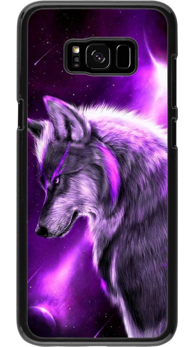 Hülle Samsung Galaxy S8+ - Purple Sky Wolf