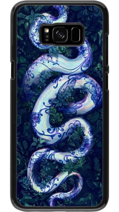 Samsung Galaxy S8+ Case Hülle - Snake Blue Anaconda