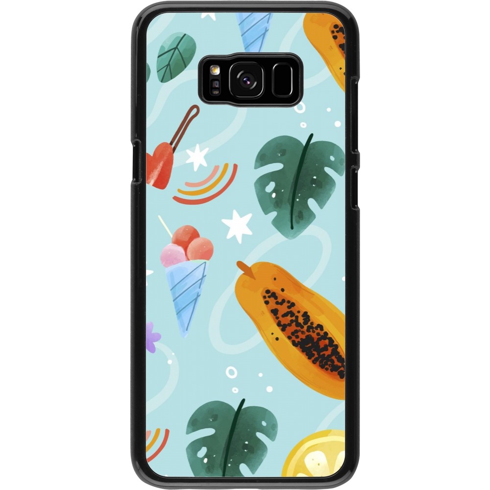 Samsung Galaxy S8+ Case Hülle - Summer 2025 Pattern papaya