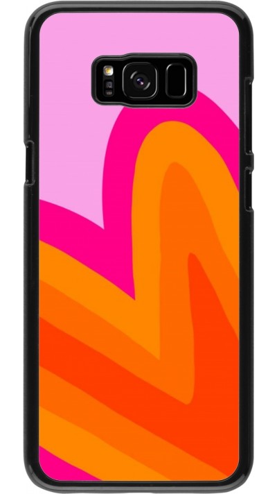 Samsung Galaxy S8+ Case Hülle - Valentine 2024 heart gradient