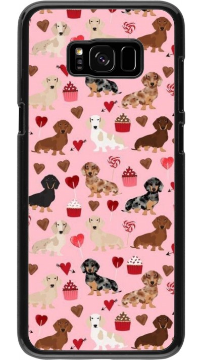 Samsung Galaxy S8+ Case Hülle - Valentine 2024 puppy love