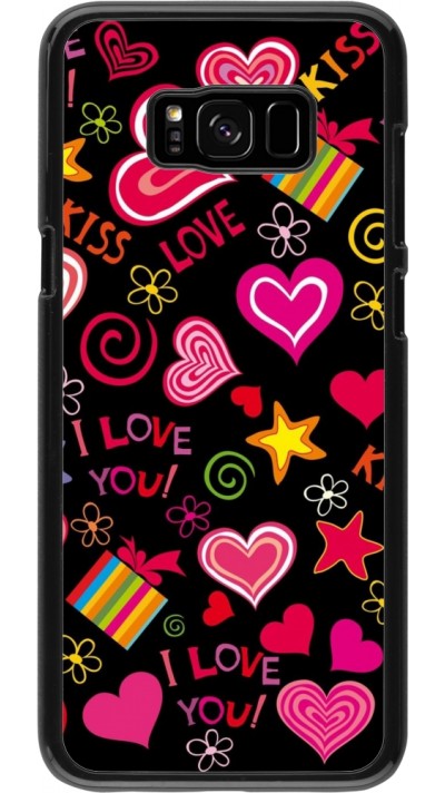 Samsung Galaxy S8+ Case Hülle - Valentine 2023 love symbols