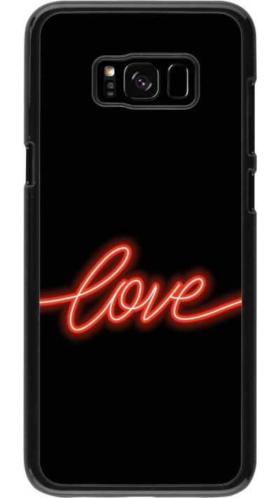 Samsung Galaxy S8+ Case Hülle - Valentine 2023 neon love