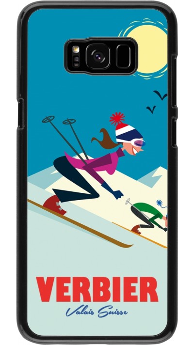 Samsung Galaxy S8+ Case Hülle - Verbier Ski Downhill