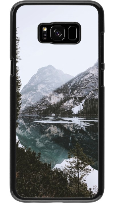 Samsung Galaxy S8+ Case Hülle - Winter 22 snowy mountain and lake