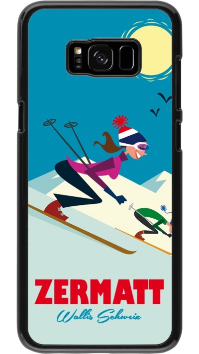 Samsung Galaxy S8+ Case Hülle - Zermatt Ski Downhill