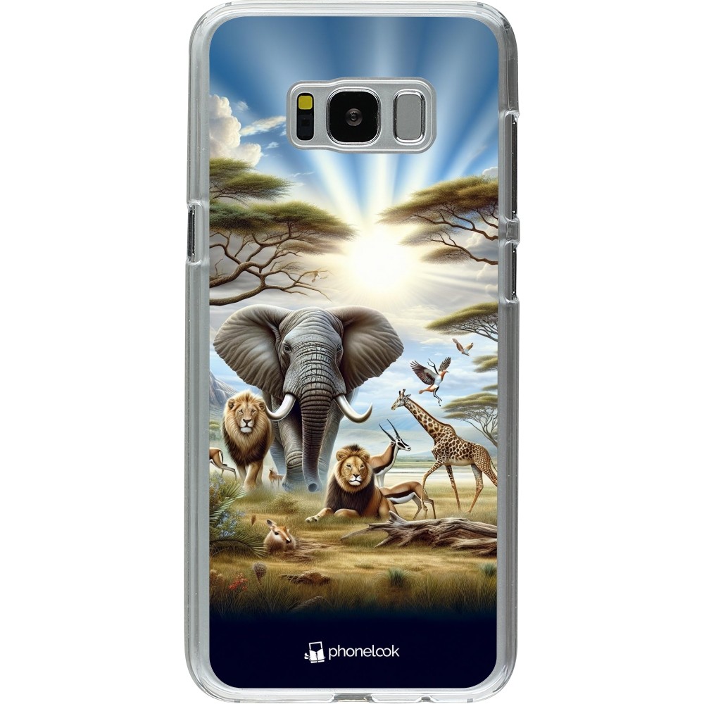 Coque Samsung Galaxy S8+ - Plastique transparent Vie sauvage africaine