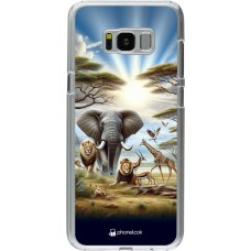 Coque Samsung Galaxy S8+ - Plastique transparent Vie sauvage africaine
