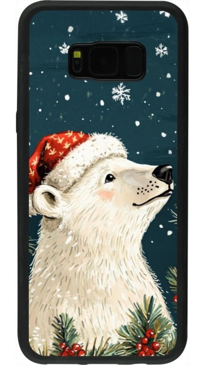 Samsung Galaxy S8+ Case Hülle - Silikon schwarz Christmas 25 Bear