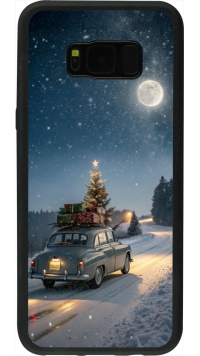 Samsung Galaxy S8+ Case Hülle - Silikon schwarz Christmas 25 Car with Tree Xmas
