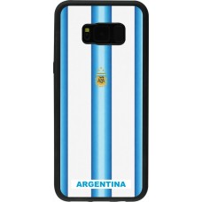 Samsung Galaxy S8+ Case Hülle - Silikon schwarz Argentinien 2026 personalisierbares Fussballtrikot
