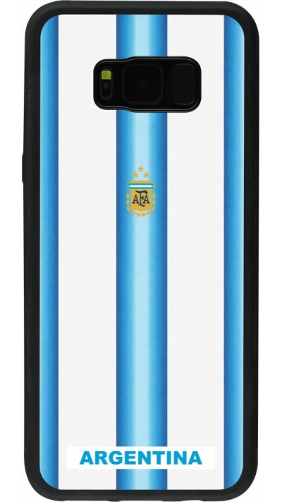Samsung Galaxy S8+ Case Hülle - Silikon schwarz Argentinien 2026 personalisierbares Fussballtrikot