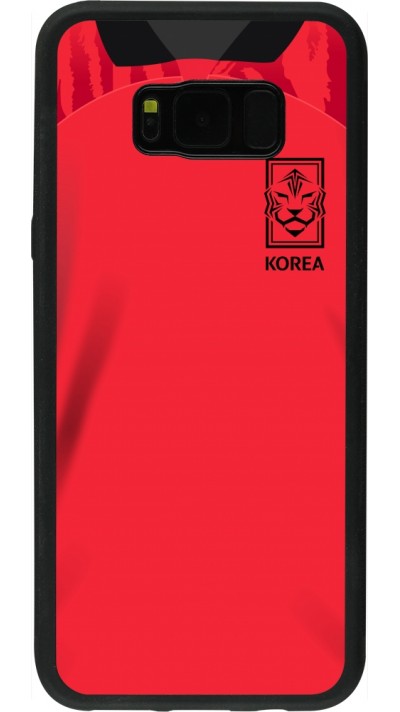 Samsung Galaxy S8+ Case Hülle - Silikon schwarz Südkorea 2022 personalisierbares Fussballtrikot