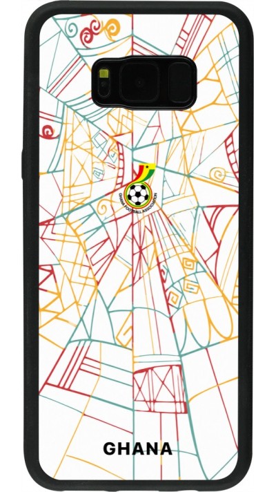 Samsung Galaxy S8+ Case Hülle - Silikon schwarz Ghana 2026 personalisierbares Fussballtrikot