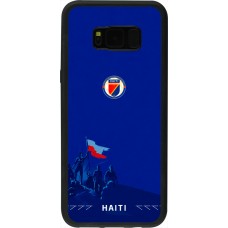 Samsung Galaxy S8+ Case Hülle - Silikon schwarz Haiti 2026 personalisierbares Fussballtrikot