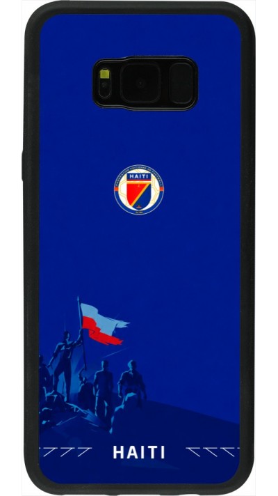 Samsung Galaxy S8+ Case Hülle - Silikon schwarz Haiti 2026 personalisierbares Fussballtrikot