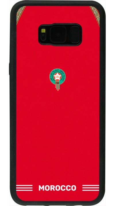 Samsung Galaxy S8+ Case Hülle - Silikon schwarz Marokko 2026 personalisierbares Fussballtrikot