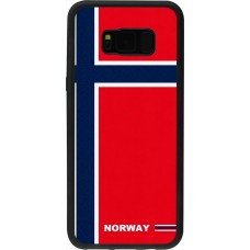 Samsung Galaxy S8+ Case Hülle - Silikon schwarz Norwegen 2026 personalisierbares Fussballtrikot