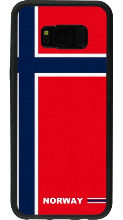 Samsung Galaxy S8+ Case Hülle - Silikon schwarz Norwegen 2026 personalisierbares Fussballtrikot