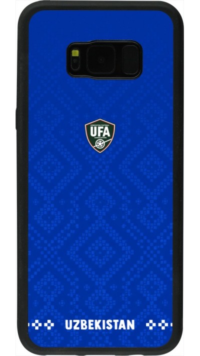 Samsung Galaxy S8+ Case Hülle - Silikon schwarz Usbekistan 2026 personalisierbares Fussballtrikot