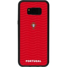 Samsung Galaxy S8+ Case Hülle - Silikon schwarz Portugal 2026 personalisierbares Fussballtrikot