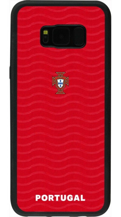 Samsung Galaxy S8+ Case Hülle - Silikon schwarz Portugal 2026 personalisierbares Fussballtrikot