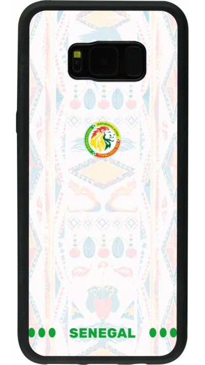 Samsung Galaxy S8+ Case Hülle - Silikon schwarz Senegal 2026 personalisierbares Fussballtrikot
